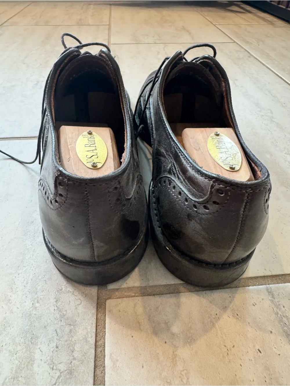 Men's Brown Leather Wingtip Oxford